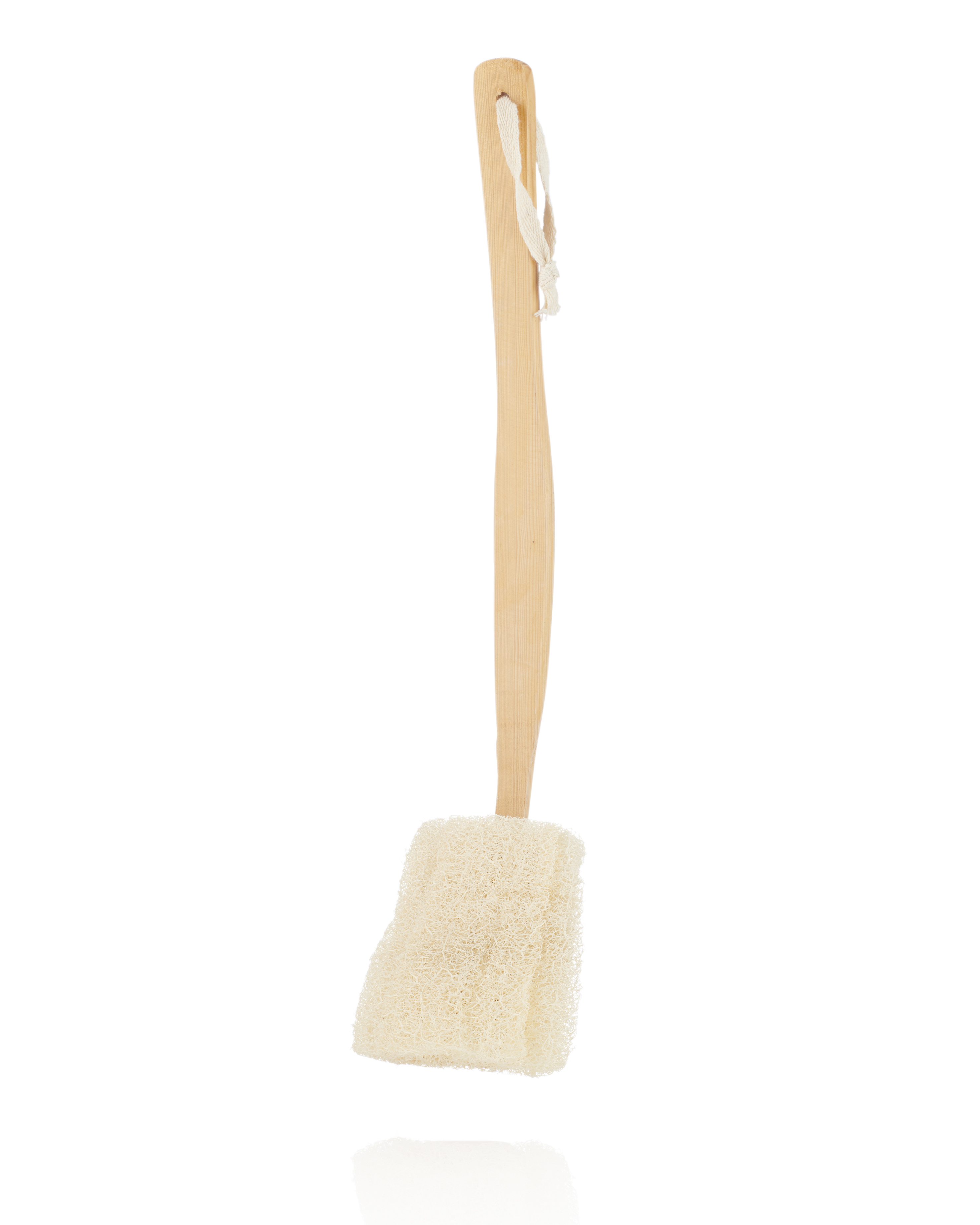 Brosse luffa en bois